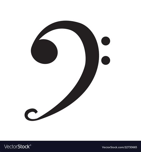In sheet music for piano, you find the treble clef (generally for the right hand) and the bass clef (generally for the left hand) displayed together as in the figure above. Isolated bass clef musical note Royalty Free Vector Image