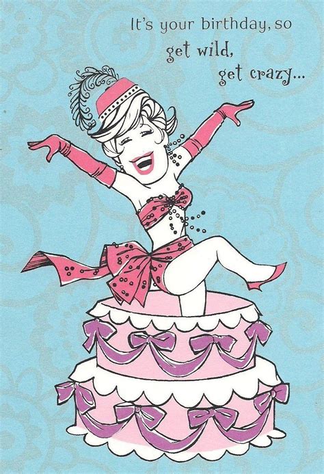 Happy Birthday Crazy Lady Birthday Cards
