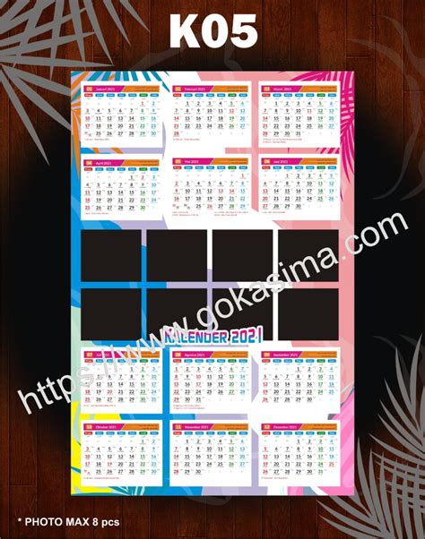 Kumpulan Template Kalender 2021cdr Free Download Karyaku