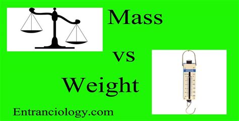 Difference Between Mass And Weight Physics Theory Study Upsc Ias