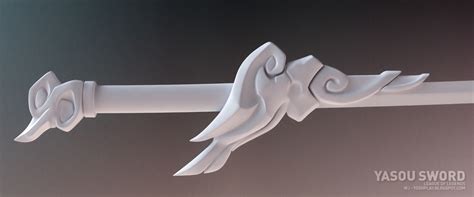 Yoshplay 3d Props Project Yasuo 02 3d Model Of The Blade