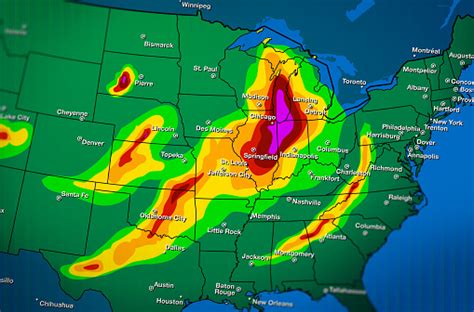 Severe Weather Map Forecast Stock Photo Download Image Now Istock