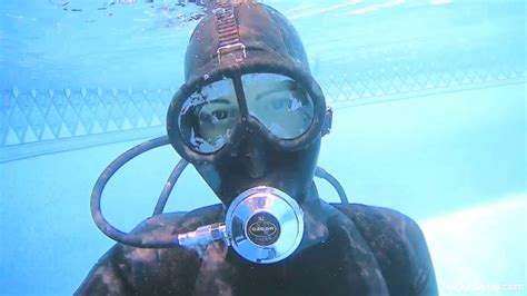 Rubber Scuba With Full Face Mask By Vicky Devika Frogwoman Org