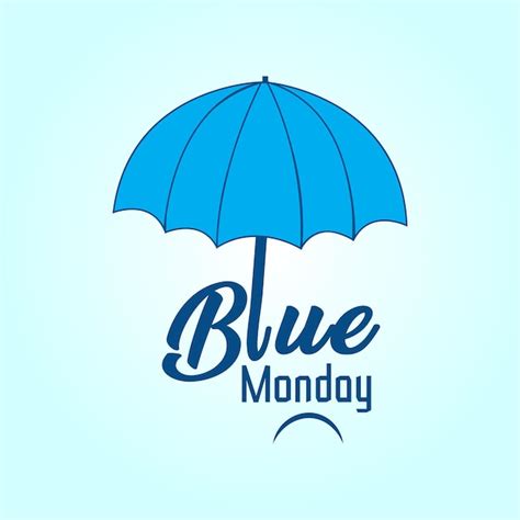Premium Vector Blue Monday Vector Background Design