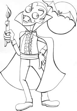 halloween colouring pages  kids  printable vampire coloring pages