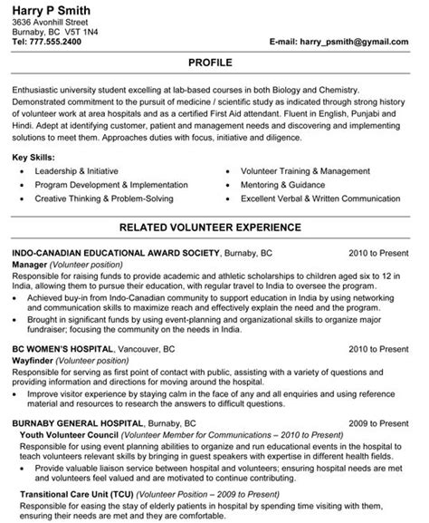 25 cv profiles to help you get noticed by employers. Biology and Chemistry Student Resume Sample | Student resume, Student resume template, Resume ...