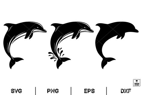 Dolphin Silhouette Animal Dolphin Svg Graphic By Anuchasvg · Creative