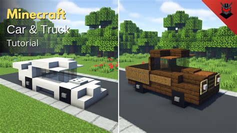 Minecraft How To Build A Sports Car Pickup Truck Tutorial Youtube