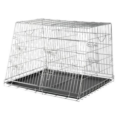 Mit wenigen handgriffen ist die hundebox einsatzbereit und benötigt in zusammengeklapptem zustand nur wenig platz. Doppelkäfig Transportkäfig Doppelbox Gitter Käfig Box ...