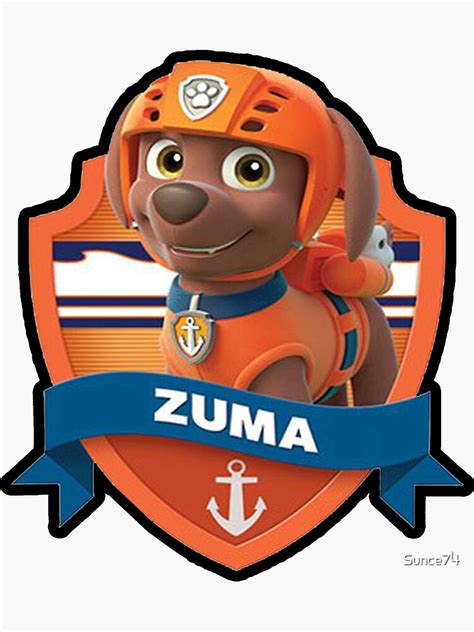 Paw Patrol Zuma Sticker For Sale By Sunce74 Redbubble