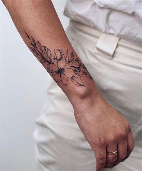 flower wrist tattoos for women tattoo area