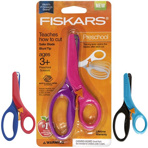 Fiskars Preschool Spring Action Scissors Ages 3andup Asst Colors