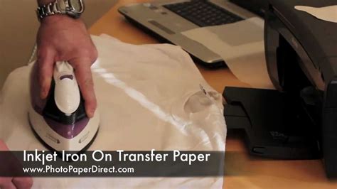 Iron On Transfer Paper Tutorial By Photo Paper Direct Youtube