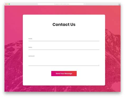 38 Best Free Html Contact Forms With Fresh New Designs 2021