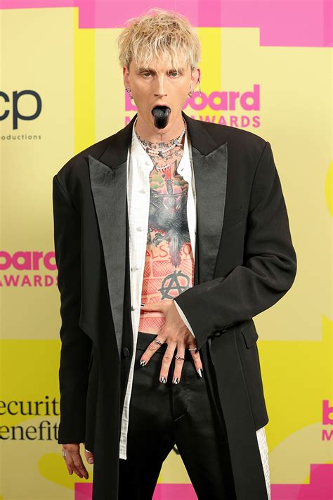 During the conversation, fox reveals she got a tattoo of the music. Megan Fox Wears Risqué Gown Walking 2021 BBMAs Red Carpet with Machine Gun Kelly | PEOPLE.com