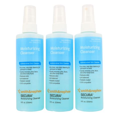 Secura Antimicrobial Moisturizing Skin Cleanser 8 Oz Spray Pack Of