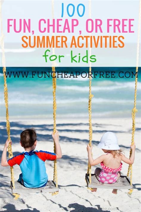 Summer Activities 1 Fun Cheap Or Free