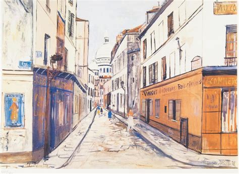 Maurice Utrillo Rue Saint Rustique Mutualart