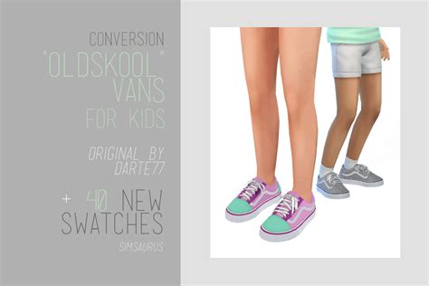 The Sims 4 Kids Conversion Oldskool Vans The Sims Book