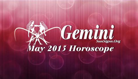 May 2015 Gemini Monthly Horoscope Sunsignsorg