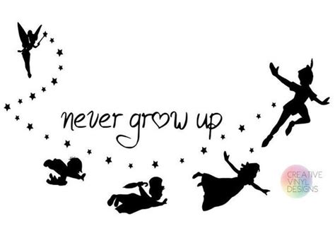 Peter Pan Never Grow Up Png Svg Digital File Download Etsy