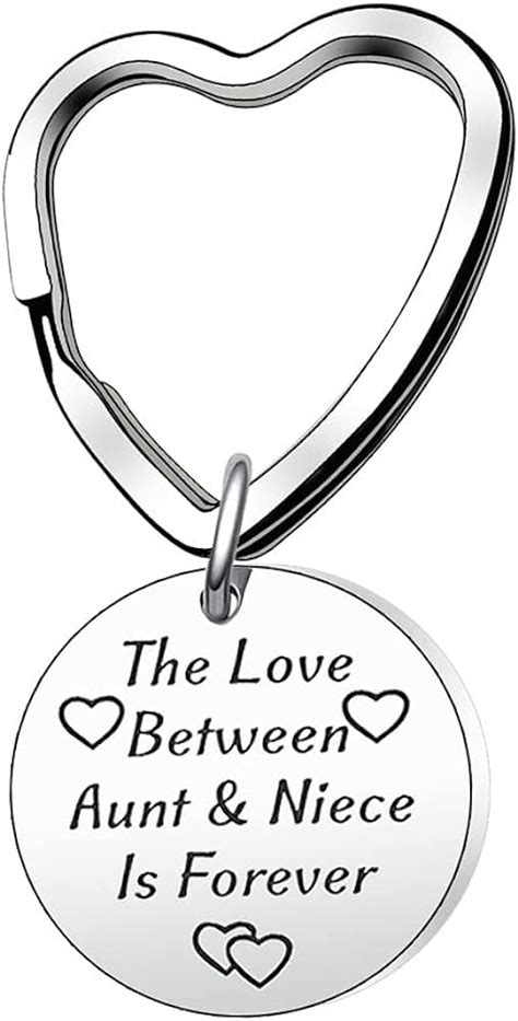 Aunt Niece Ts Keychain The Love Between Aunt And Niece