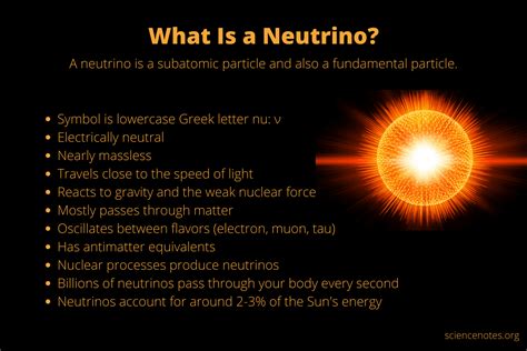 What Is A Neutrino Neutrino Facts