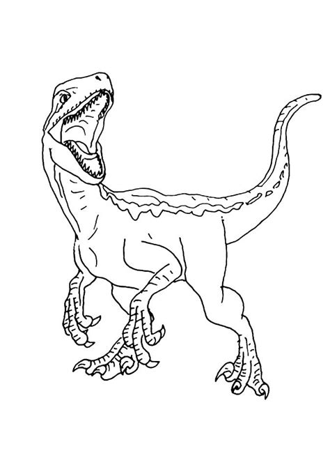Free Printable Velociraptor Coloring Pages Raigynelisea