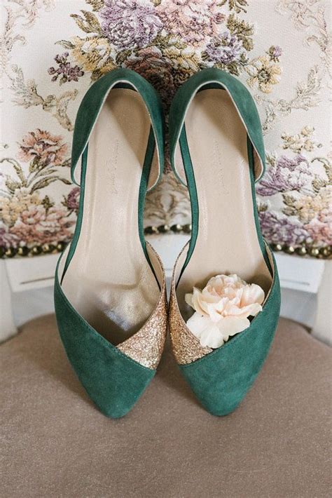 Wedding Shoes Emerald Green Bridal Shoes Wedding Flats For Etsy