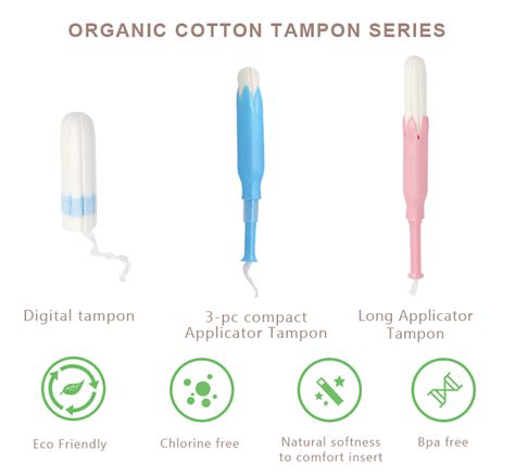 Organic Tampons Private Label Manufacturer Tampon Vaginal And Women S