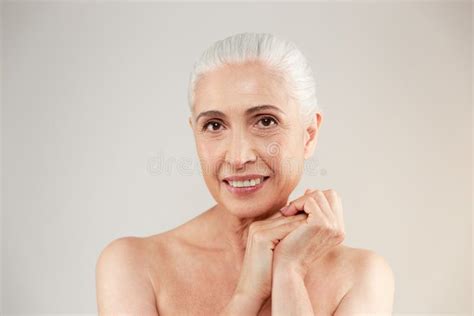 Amazing Naked Elderly Woman Posing Stock Photo Image Of Concept
