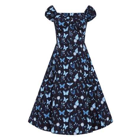 Collectif Dolores Midnight Butterfly Vintage Doll Dress