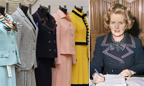 seven of margaret thatcher s power dressing suits to be sold at auction daily mail online