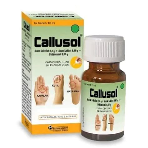 Callusol 10ml Obat Tetes Kesehatan Kalusol Untuk Mengatasi Sakit Kulit