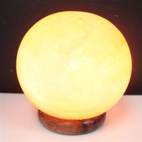 Mood booster and sleep promoter. Globe Shape Himalayan Rock Salt Lamp - Eastern Treasures
