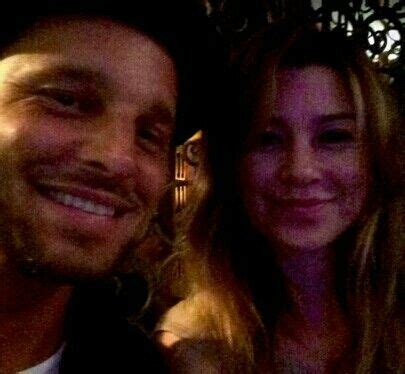 Ellen and justin are two of only four actors remaining on the show who have been there since the beginning. Justin Chambers and Ellen Pompeo | Greys anatomy, Greys ...