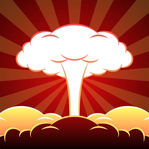 Nuclear Explosion Illustration 225093 Vector Art At Vecteezy