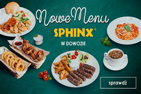 Nowości SPHINX - Jedzenie z dostawą do domu