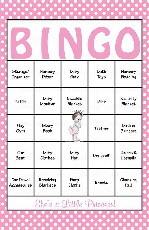 Free Printable Baby Bingo