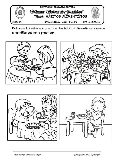 Dibujos De Buenos Habitos Alimenticios Para Colorear Imagui Kulturaupice