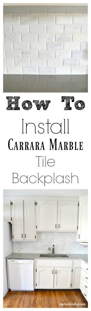 How To Install Carrara Marble Tile Backsplash Carrara Marble Tile Marble Tile Marble Tile