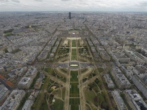Paris Bird Eye View From Eiffel Tower France Stock Photo Image Of
