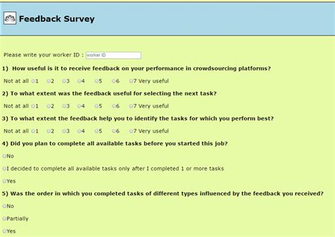 9 Feedback Survey Questions Part I Download Scientific Diagram