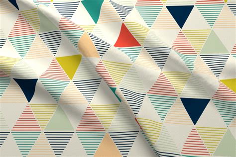 Colorful Fabrics Digitally Printed By Spoonflower Modern Geometric