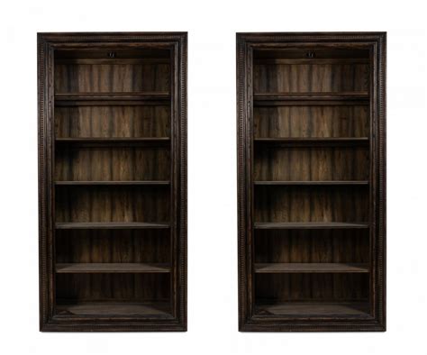 Contemporary Dark Brown Wooden Bookcases