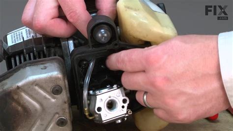 Ryobi Trimmer Repair How To Replace The Primer And Hose Assembly