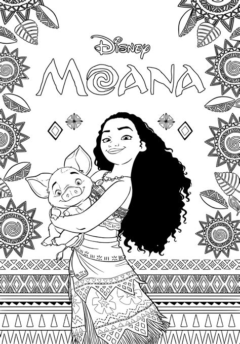 Printable coloring pages of moana, heihei and pua, available in png and pdf format! Moana Coloring Pages - Best Coloring Pages For Kids