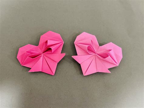 Origami Heart And Bow Origami