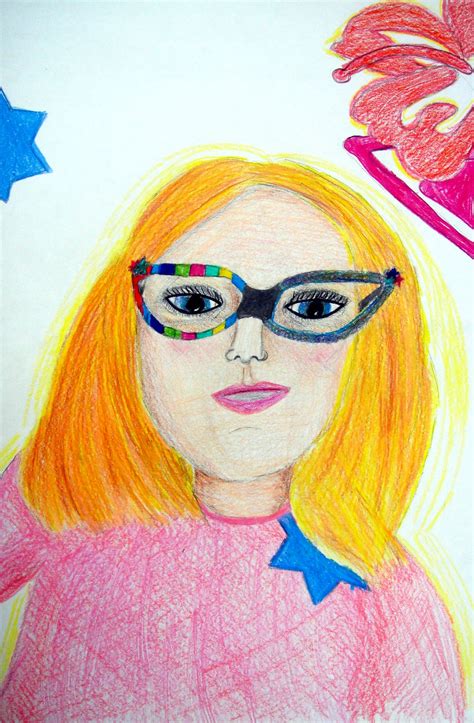 Self Portrait Using Colored Pencils Student Art Art Colored Pencils