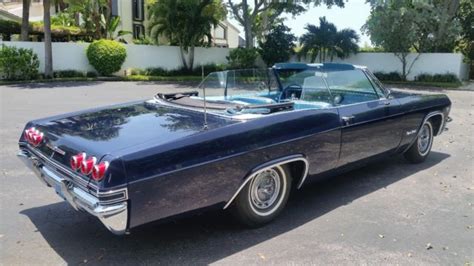 1965 Chevrolet Impala Ss Convertible 396 4 Speed For Sale Chevrolet